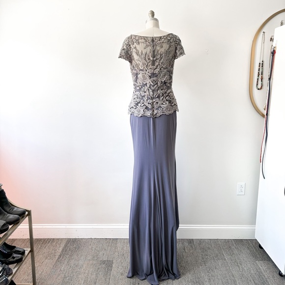 LAST CHANCE Montage • MOB Dress w/ Lace Peplum Bodice • 8 - Picture 4 of 8